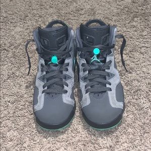 Air Jordan 6 GS Grey Green Glow